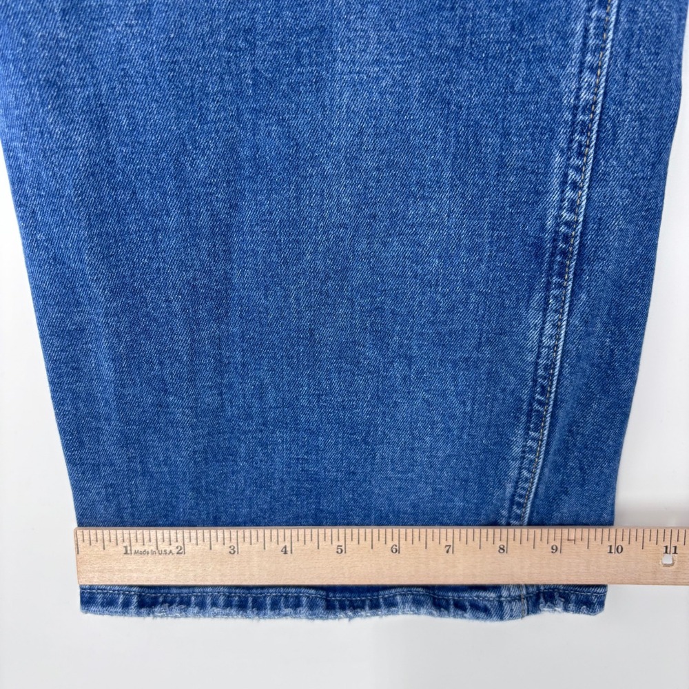 Paige Sasha Jeans Womens 28 Blue High Rise Wide Leg Stefania Distressed Denim - Picture 2 of 10